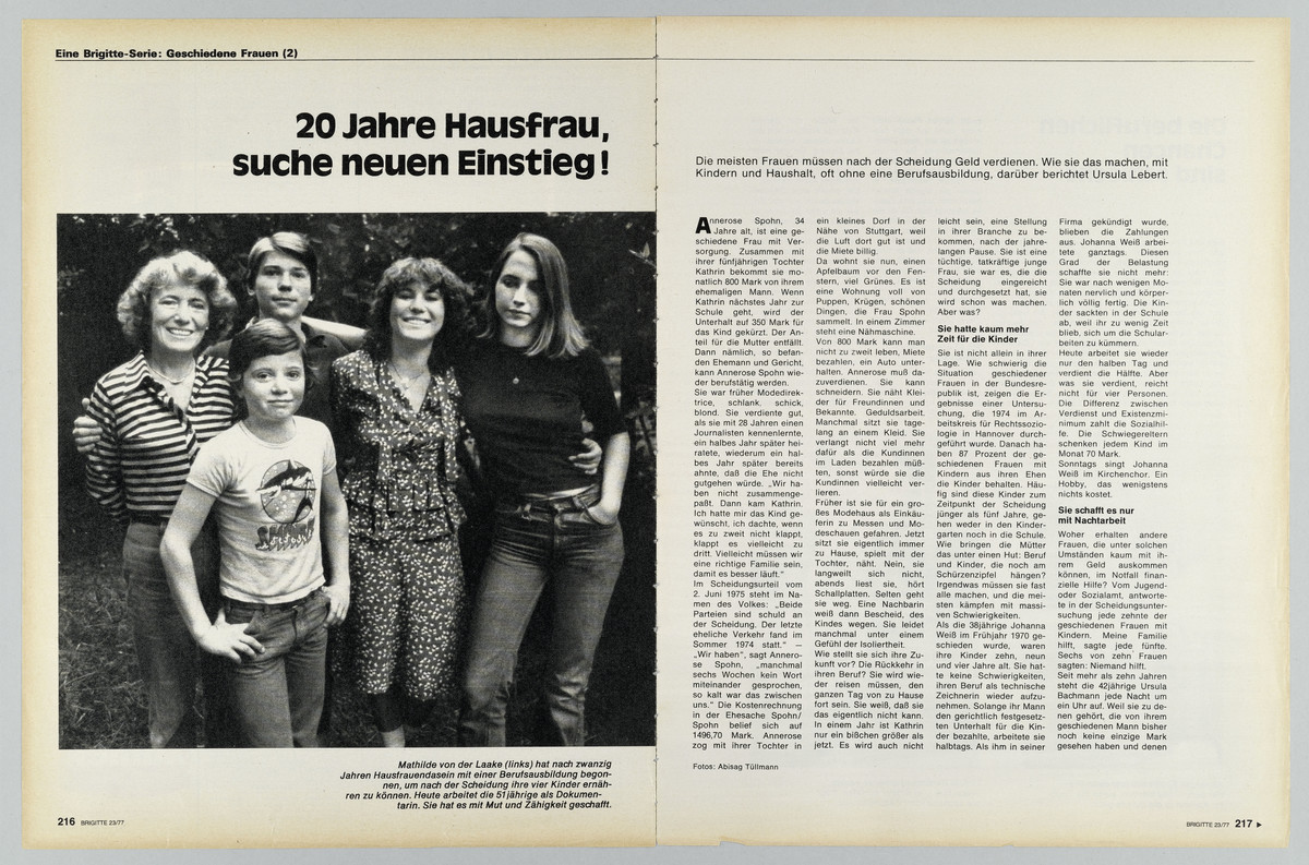 Brigitte, Heft 23, 3. November 1977, S. 216-217 - 